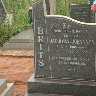 BRITS Jacobus Johannes 1905-1985