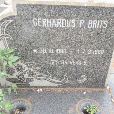 BRITS Gerhardus P. 1888-1980