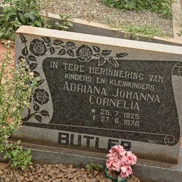 BUTLER Adriana Johanna Cornelia 1925-1976