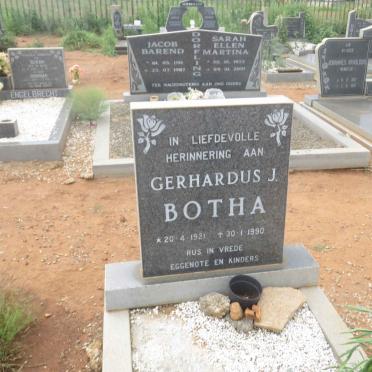 BOTHA Gerhardus J. 1921-1990