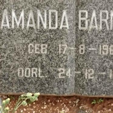 BARNARD Amanda 1968-1969