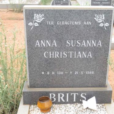 BRITS Anna Susanna Christiana 1911-1988