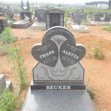 BEUKES Frans 1920-2002 &amp; Aletta 1928-2005