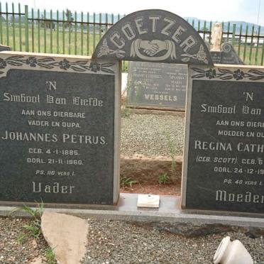 COETZER Johannes Petrus 1885-1960 &amp; Regina Catharina SCOTT 1886-1960