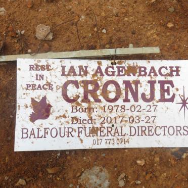 CRONJE Ian Agenbach 1978-2017