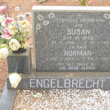 ENGELBRECHT Susan nee DE BEER 1966-1987 :: ENGELBRECHT Norman 1987-1987