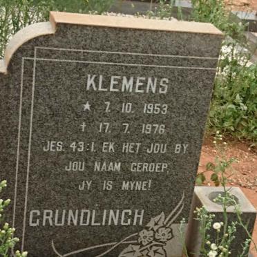 GRUNDLINGH Klemens 1953-1976