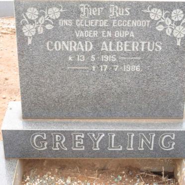 GREYLING Conrad Albertus 1915-1986