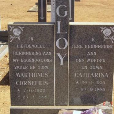 GLOY Marthinus Cornelius 1920-1995 &amp; Catharina 1925-1999
