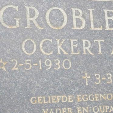 GROBLER Ockert A. 1930-1987
