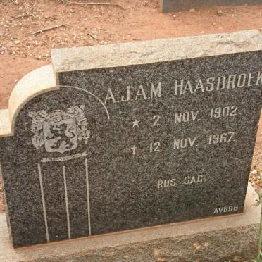 HAASBROEK A.J.A.M. 1902-1967