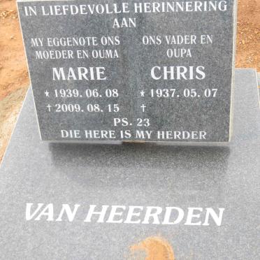 HEERDEN Chris, van 1937- &amp; Marie 1936-2009