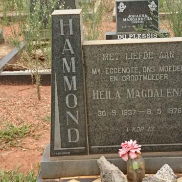 HAMMOND Heila Magdalena 1937-1976