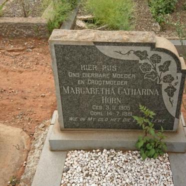 HORN Margaretha Catharina 1905-1981