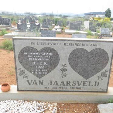 JAARSVELD Elsie K., van  1928-1994