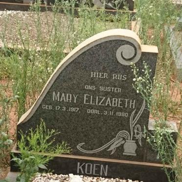 KOEN Mary Elizabeth 1917-1980