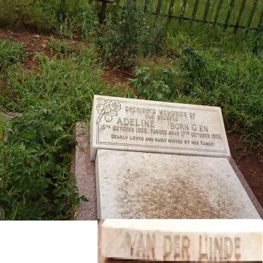 LINDE Adeline, van der nee GIEN 1928-1955