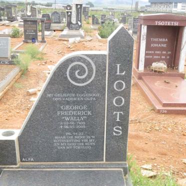 LOOTS George Frederick 1935-2005