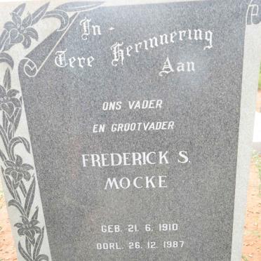 MOCKE Frederick S. 1910-1987