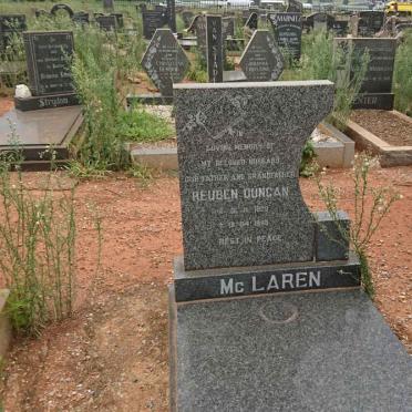 Mc LAREN Reuben Duncan 1928-19??