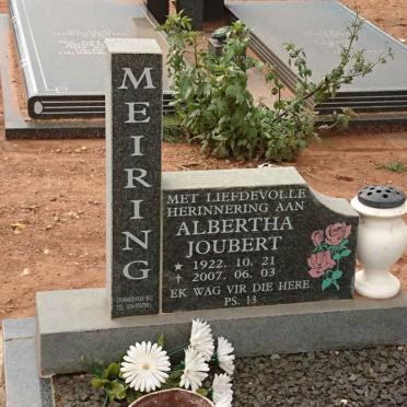 MEIRING Albertha Joubert 1922-2007