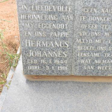 MERWE Hermanus Johannes, van der 1944-1981 _2