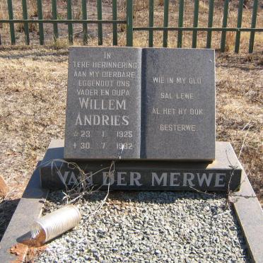 MERWE Willem Andries, van der 1925-1982