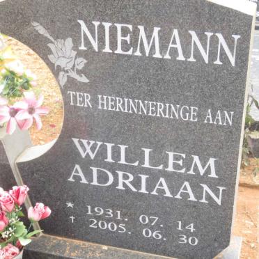 NIEMANN Willem Adriaan 1931-2005
