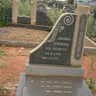 NOORDWYK Johanna Gertruida, van nee POTGIETER 1929-1979