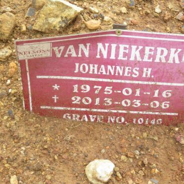 NIEKERK Johannes H., van 1975-2013