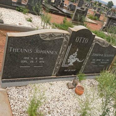 OTTO Theunis Johannes 1914-1976 &amp; Johanna Susanna GOUWS 1920-2011