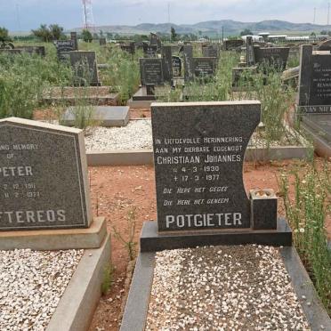 POTGIETER Christiaan Johannes 1930-1977 :: DEFTEREOS Peter 1911-1977