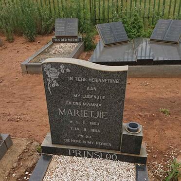 PRINSLOO Marietjie 1953-1984