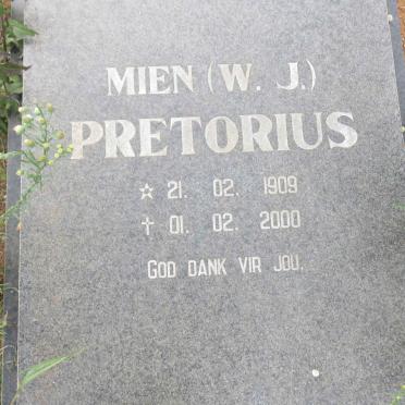 PRETORIUS W.J. 1909-2002