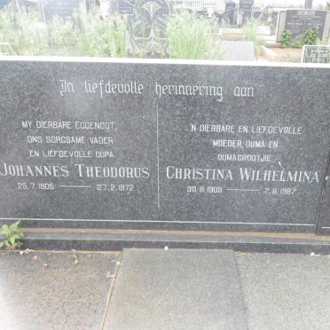 POTGIETER Johannes Theodorus 1905-1972 &amp; Christina Wilhelmina 1909-1987