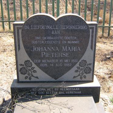 PIETERSE Johanna Maria nee NIENABER 1951-1982