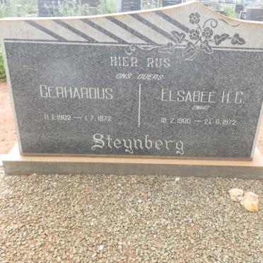 STEYNBERG Gerhardus 1902-1972 &amp; Elsabee H.C. SWART 1900-1972