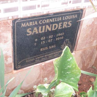 SAUNDERS Maria Cornelia Louisa 1943-2010