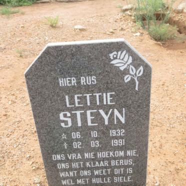 STEYN Lettie 1932-1991