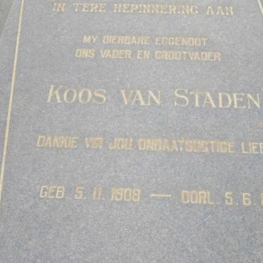 STADEN Koos, van 1908-1983