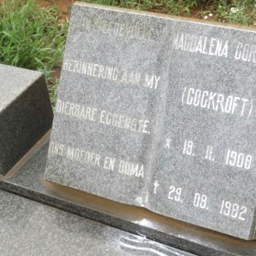 STRYDOM Cornelis Floris Johannes 1907-2000 &amp; Magdalena Cornelia COCKROFT 1908-1982