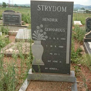 STRYDOM Hendrik Gerhardus 1903-1980