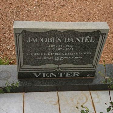 VENTER Jacobus Daniel 1928-2001
