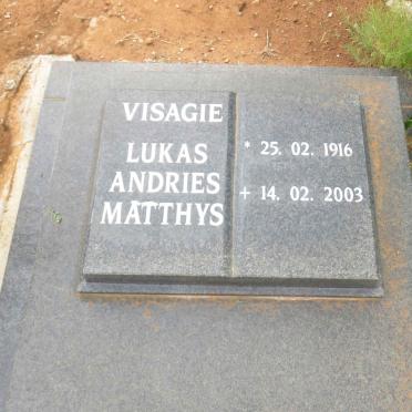 VISAGIE Lukas Andries Matthys 1916-2003