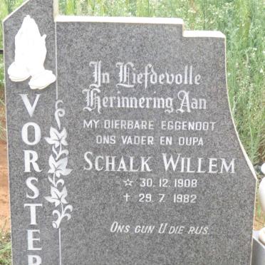 VORSTER Schalk Willem 1908-1982