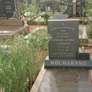 WOLMARANS Coenraad Jacobus Stephanus 1921-1970