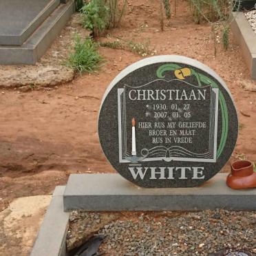 WHITE Christiaan 1930-2007