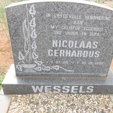 WESSELS Nicolaas Gerhardus 1911-1993