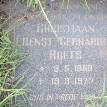 ROETS Erenst Gerhardus 1888-1970