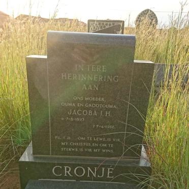 CRONJE Jacoba I.H. 1893-1986